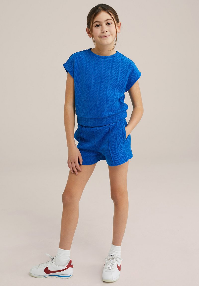 WE Fashion - Paprasti marškinėliai - dark blue, Padidinti