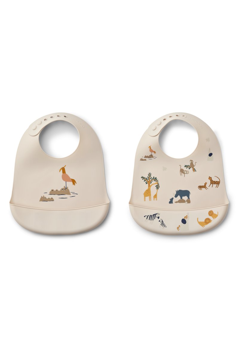 Liewood TILDA BIB UNISEX 2 PACK - Podbradak - sandy