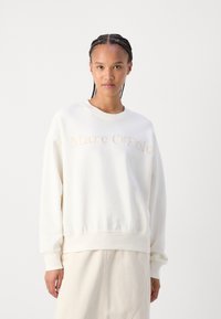 Marc O'Polo LOGO EMBROIDERY AT FRONT - Mikina - salty white