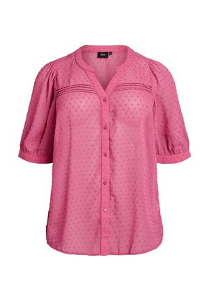 MIT KURZEM ARM UND GEPUNKTETER TEXTUR - Blouse - malaga