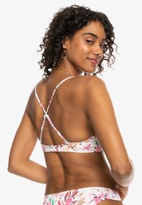 Roxy PT CLASSICS WRAP - Bikini felső - white happy tropical swim