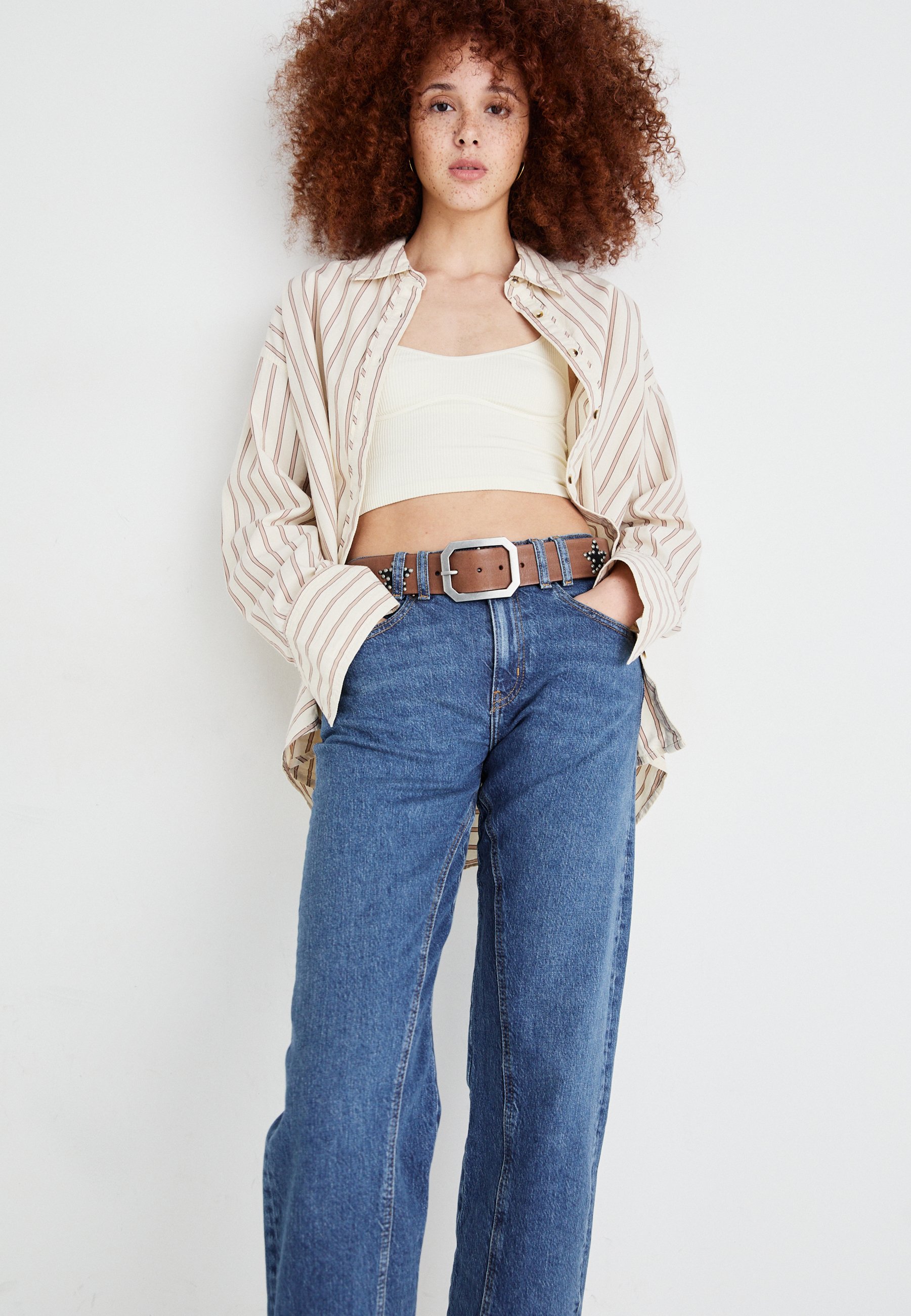 Free People RISK TAKER MID RISE STRAIGHT - Jeans Straight Leg - be