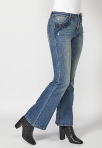 Koroshi Blugi evazați - azul osc   dark blue