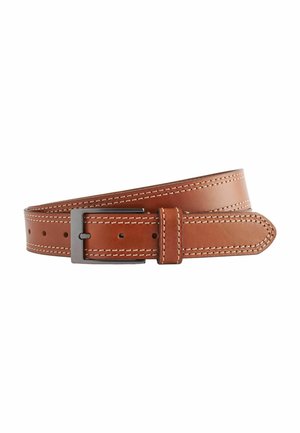 Next SIGNATURE BELT WITH CONTRAST STITCH DETAILING  - REGULAR - Ceinture - tan brown