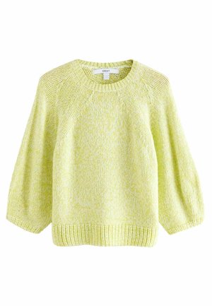 Next CREW NECK - Strickpullover - yellow twist