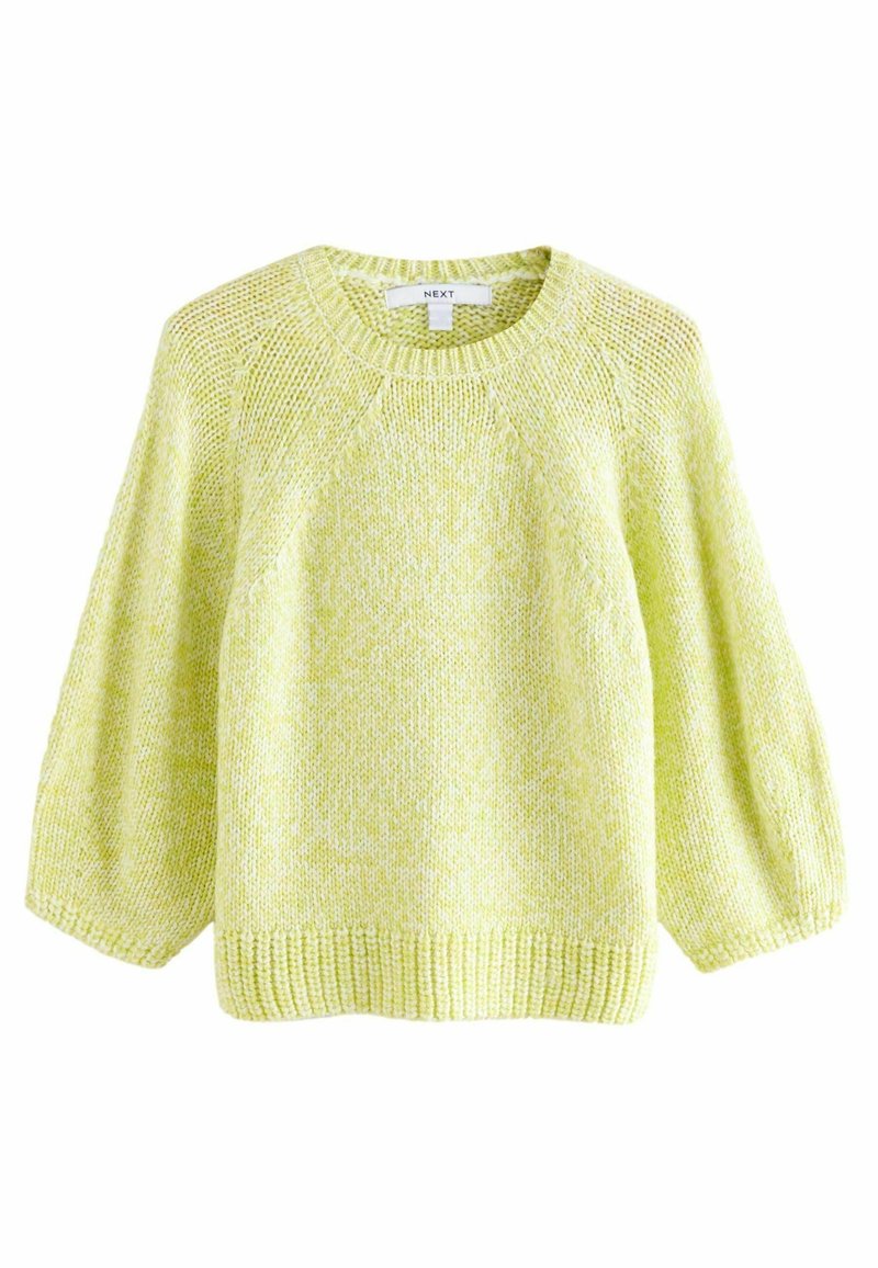 Next CREW NECK - Strickpullover - yellow twist