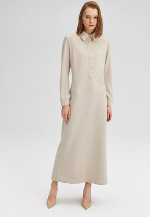 GOLD BUTTONED - Maxi aty - stone