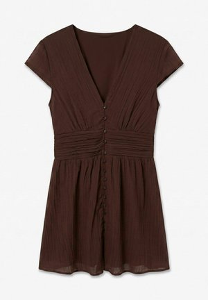Vero Moda, DRESS VMBIRA SHORT DRESS - Blousejurk - chicory coffee