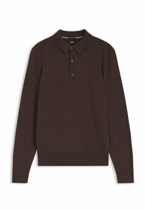 BOSS, Poloshirt - dark brown nine
