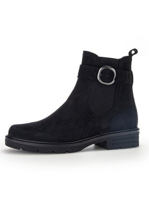 Cowboy/biker ankle boot - schwarz