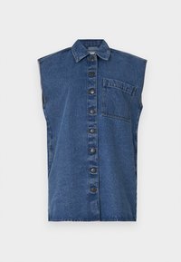 NMSELVI DRESS  - Dongerikjole - medium blue denim