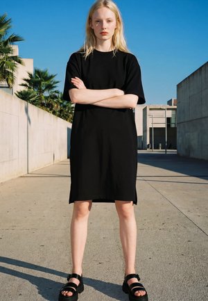 Urban Classics Jerseykleid - schwarz