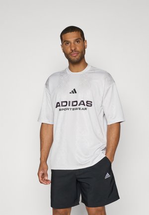 TIRO TEE - Print T-shirt - grey one/black