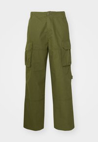 PATCHWORK PANT - Reisitaskuhousut - dark olive