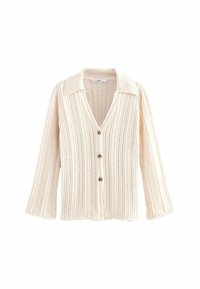 Next STITCH DETAIL COLLAR - REGULAR FIT - Kardigan - white