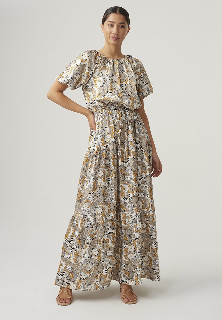 THE FATED MILLY - Maxikleid - satin paisley/gelb-meliert - Zalando.de