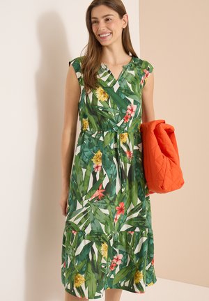 Cecil, MIDI-KLEID MIT FLORALEM MUSTER - Robe de jour - khaki