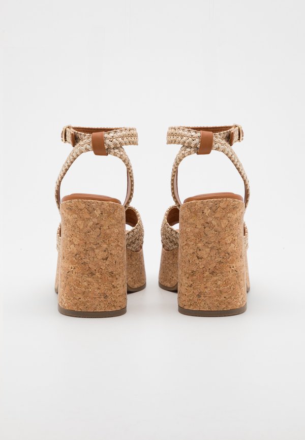 ALANII - Platform sandals - natural2