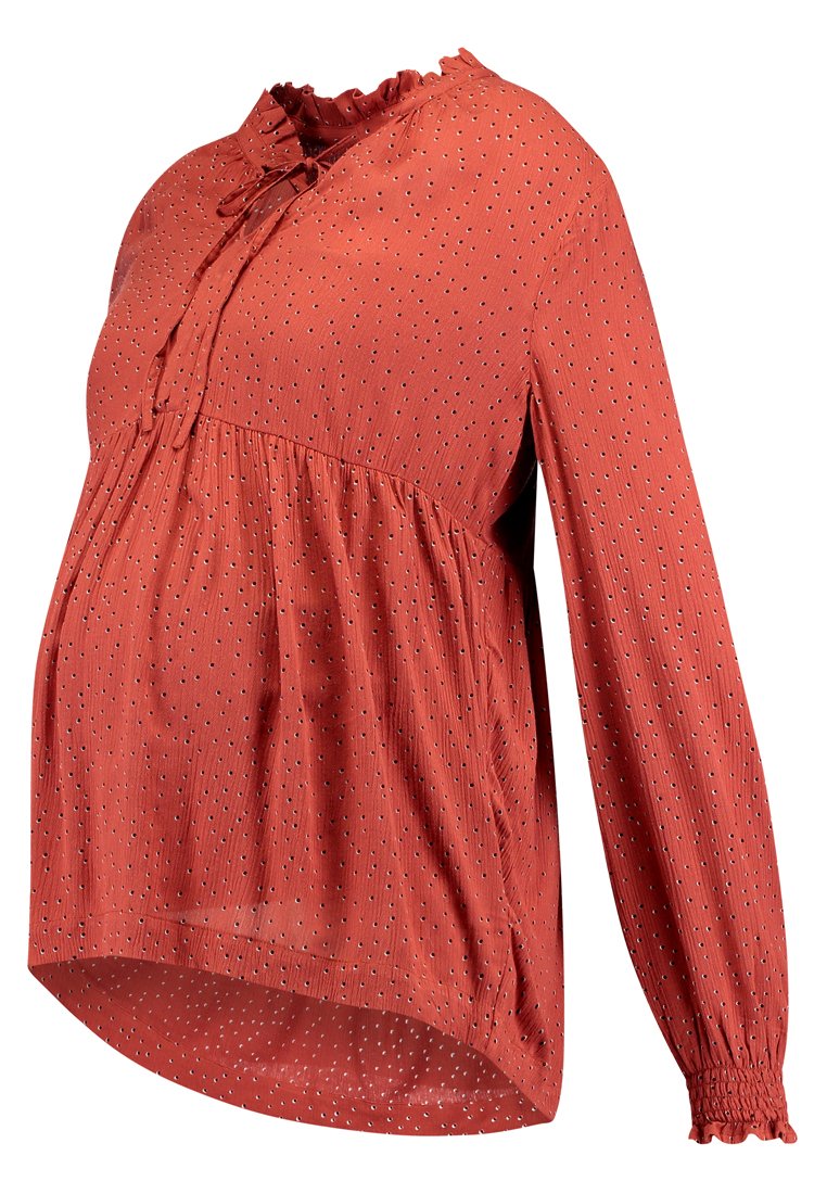 Queen Mum Blouse metallic-rood