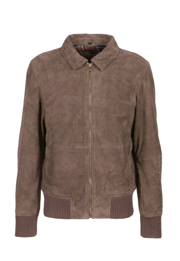 STEADY GOING-FN - Lederjacke - elephant