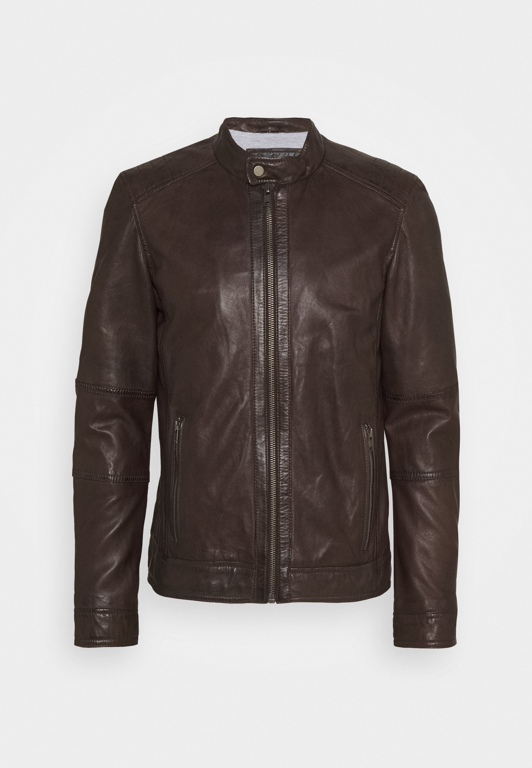 Oakwood FREDERIC Skinnjacka braun Zalando.se Oakwood AGENCY Skinnjacka tobacco Zalando.se
