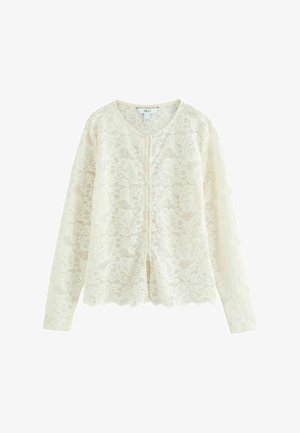 Next, LONG SLEEVED LACE CARDIGAN - Strickjacke - ecru