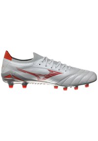 Mizuno MORELIA NEO IV B ELITE RUN ON - Jalkapallokengät kiinteälle alustalle - white radiant red  hot coral