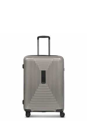 ESSENTIALS TROLLEY MIT DEHNFALTE - Valise à roulettes - coffee grey metallic