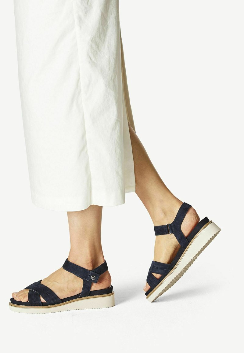 Sandales Compensées J.Crew Wessley - Marine Et Avoine - Taille 7 US - Talon Haut En Lin Et Cuir - Fabriqué En Italie - Neuf Avec Boîte