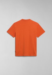 Napapijri S-AYLMER - Camiseta estampada - orange burnt