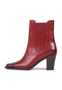 NEW PARTON - Cowboy- / bikerstøvlette - intense rust