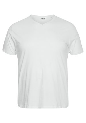 Solid, SDBEDO  V-NECK PLUS SIZE - Basic T-shirt - white
