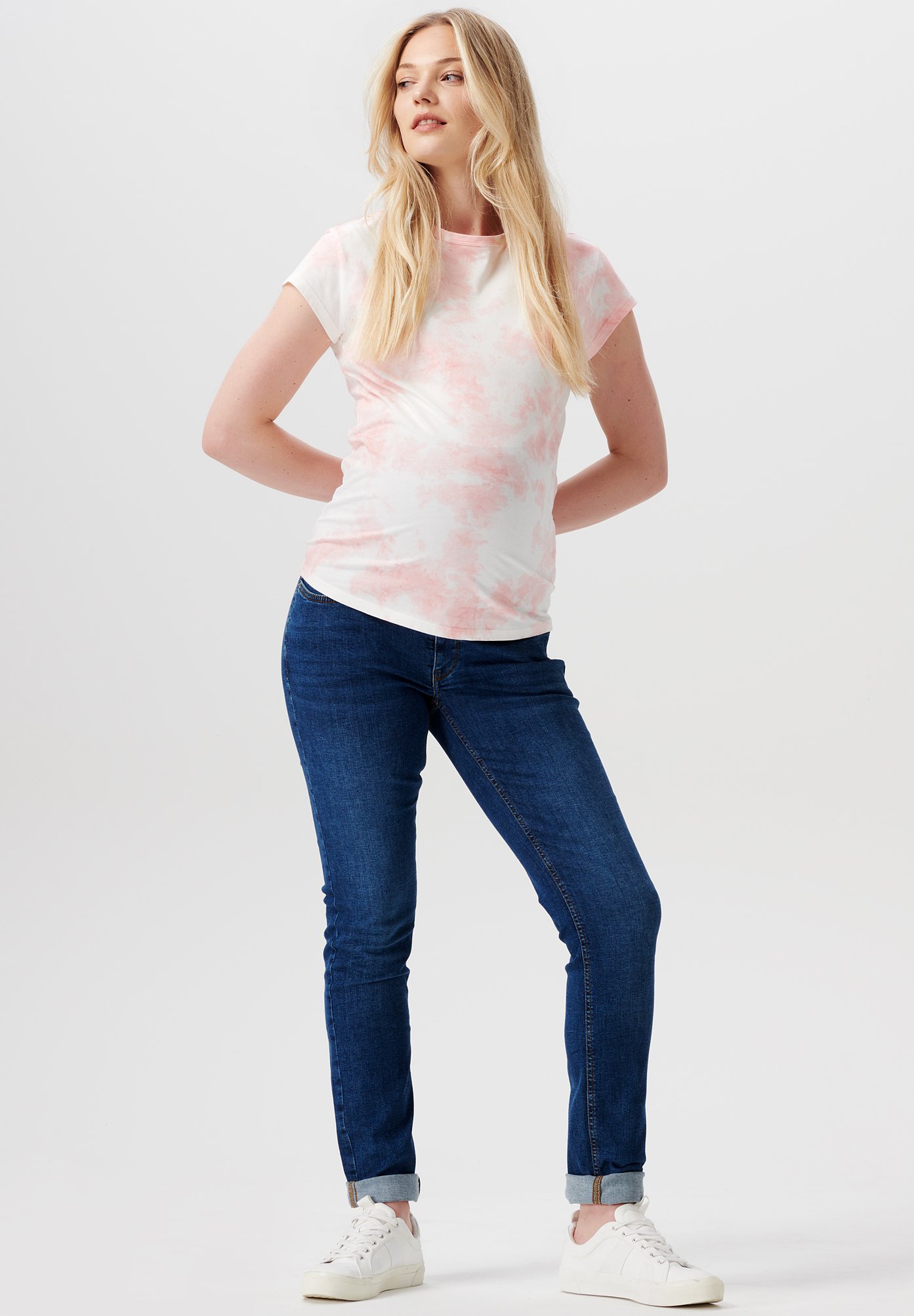 ESPRIT Damen T-Shirt – Langarm, Mit Rüschenkante, Aus LENZING ECOVERO Viskose