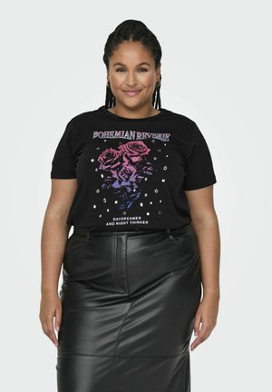 ONLY Carmakoma CARMIKO LIFE - T-shirts print - black