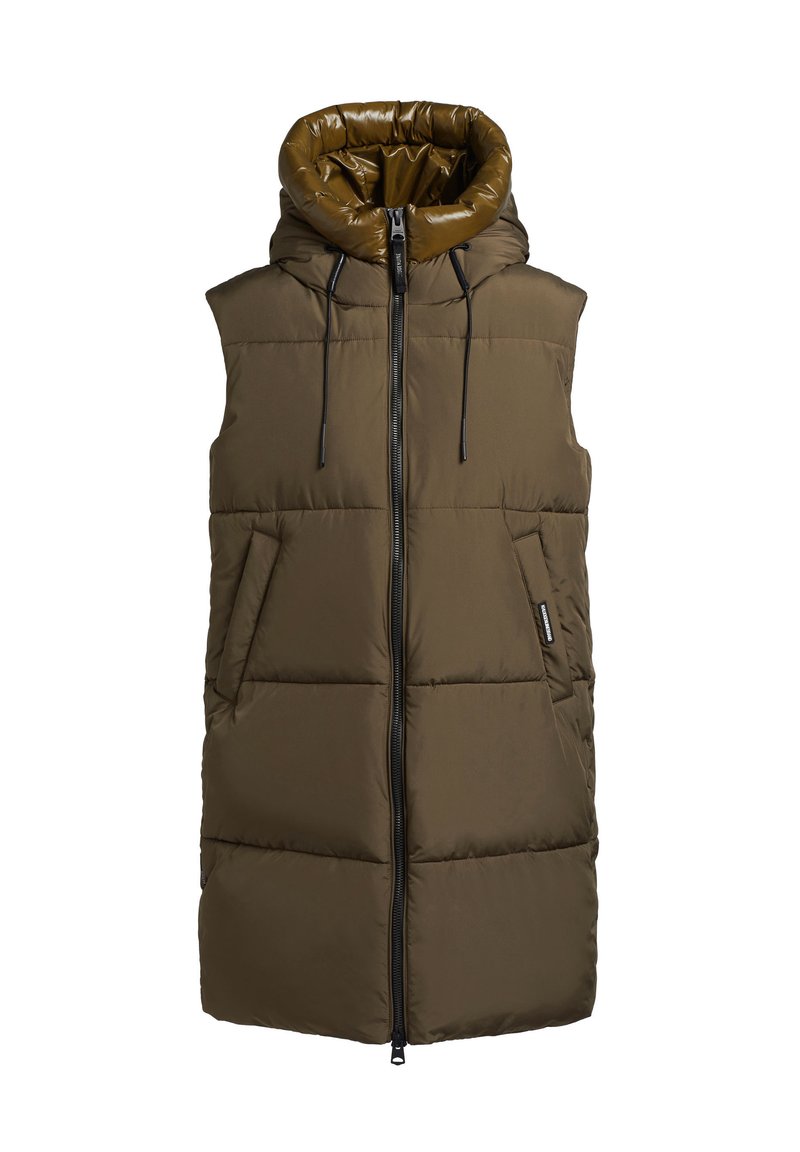 khujo Bodywarmer donkergroen