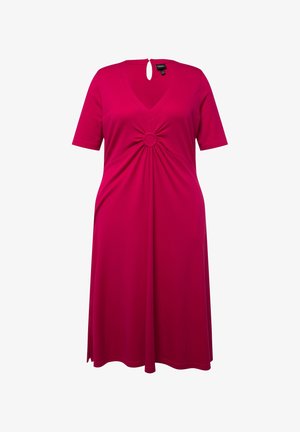 Ulla Popken, KEYHOLE - Jerseyjurk - fuchsia pink