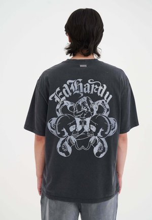 DIAMANTE SKULLS - T-Shirt print - charcoal