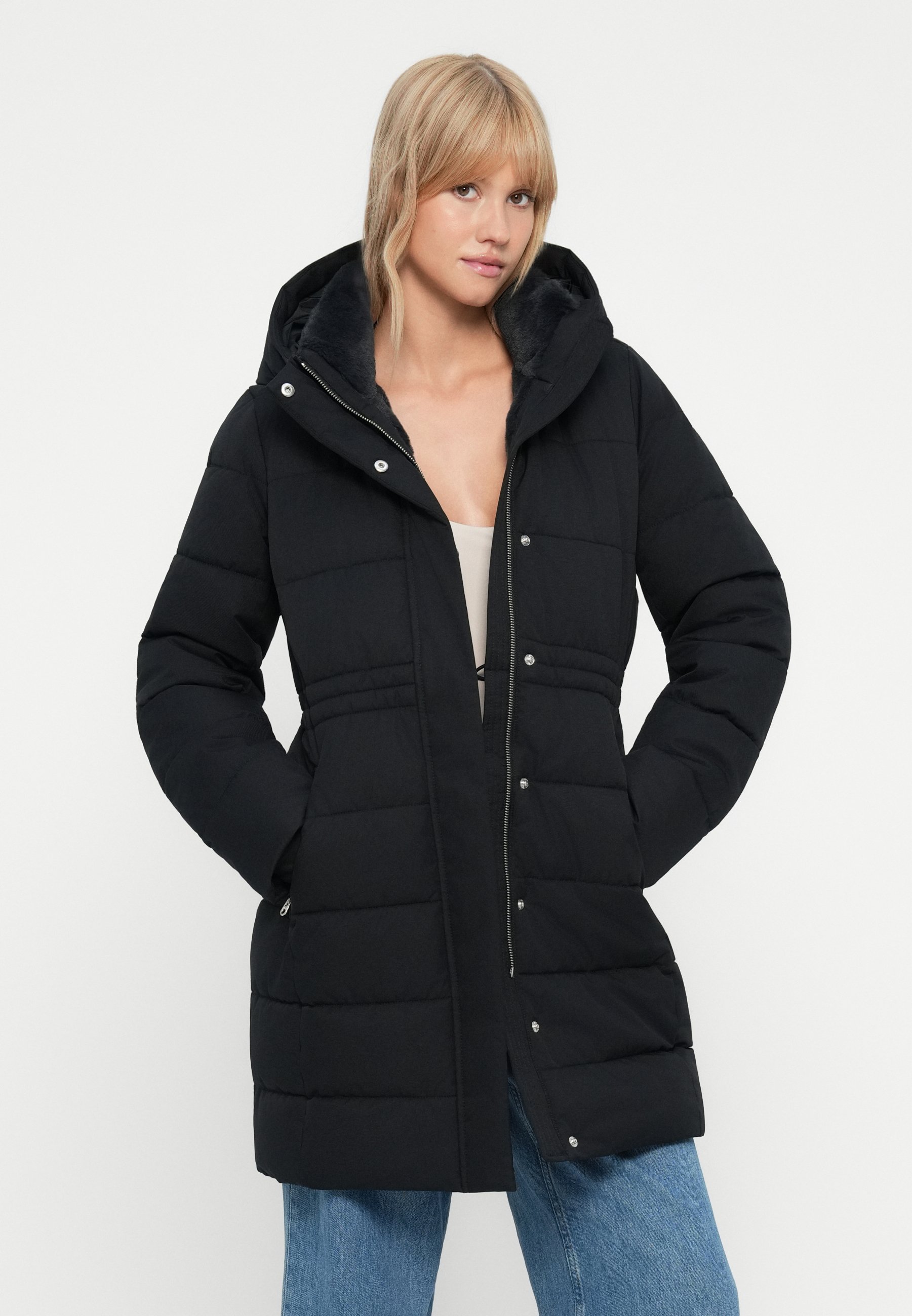 Hollister Co. ALL WEATHER PUFFER - Winter jacket - black - Zalando
