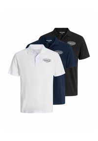 3ER-PACK - Poloshirt - black