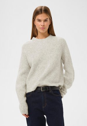 NIAS  - Strickpullover - new light grey melange