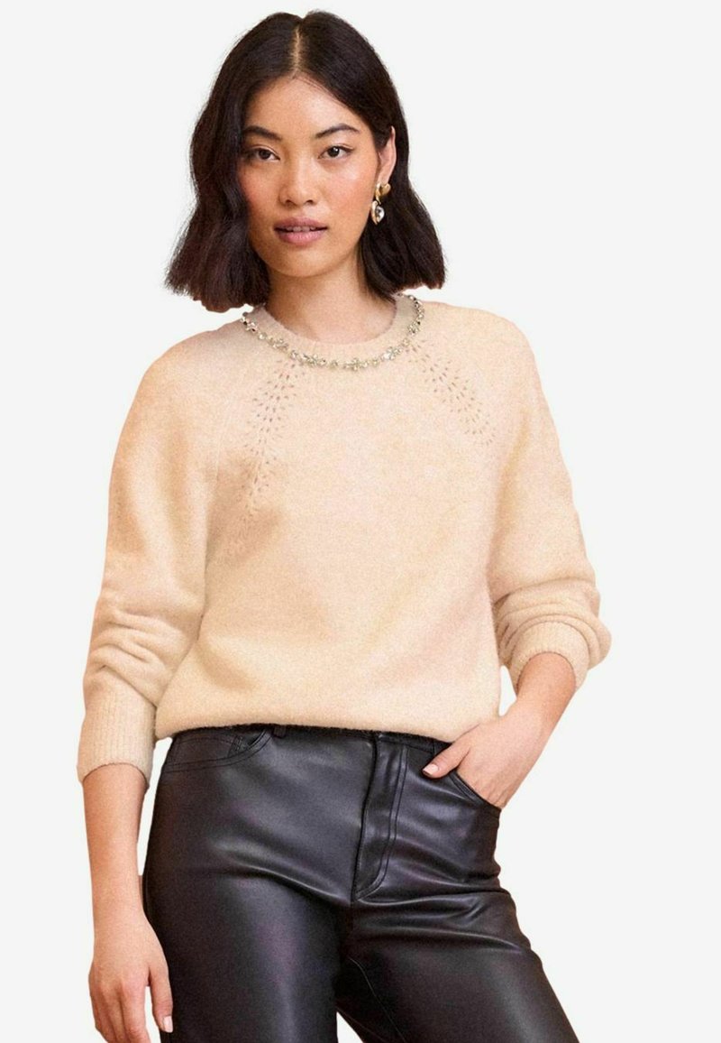 Love & Roses PETITE FIT COSY CREW NECK - Pulóver - camel