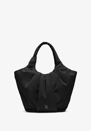 Black soft fabric tote bag with wide pleats and padded handles, logo "Got Bag" on front center.