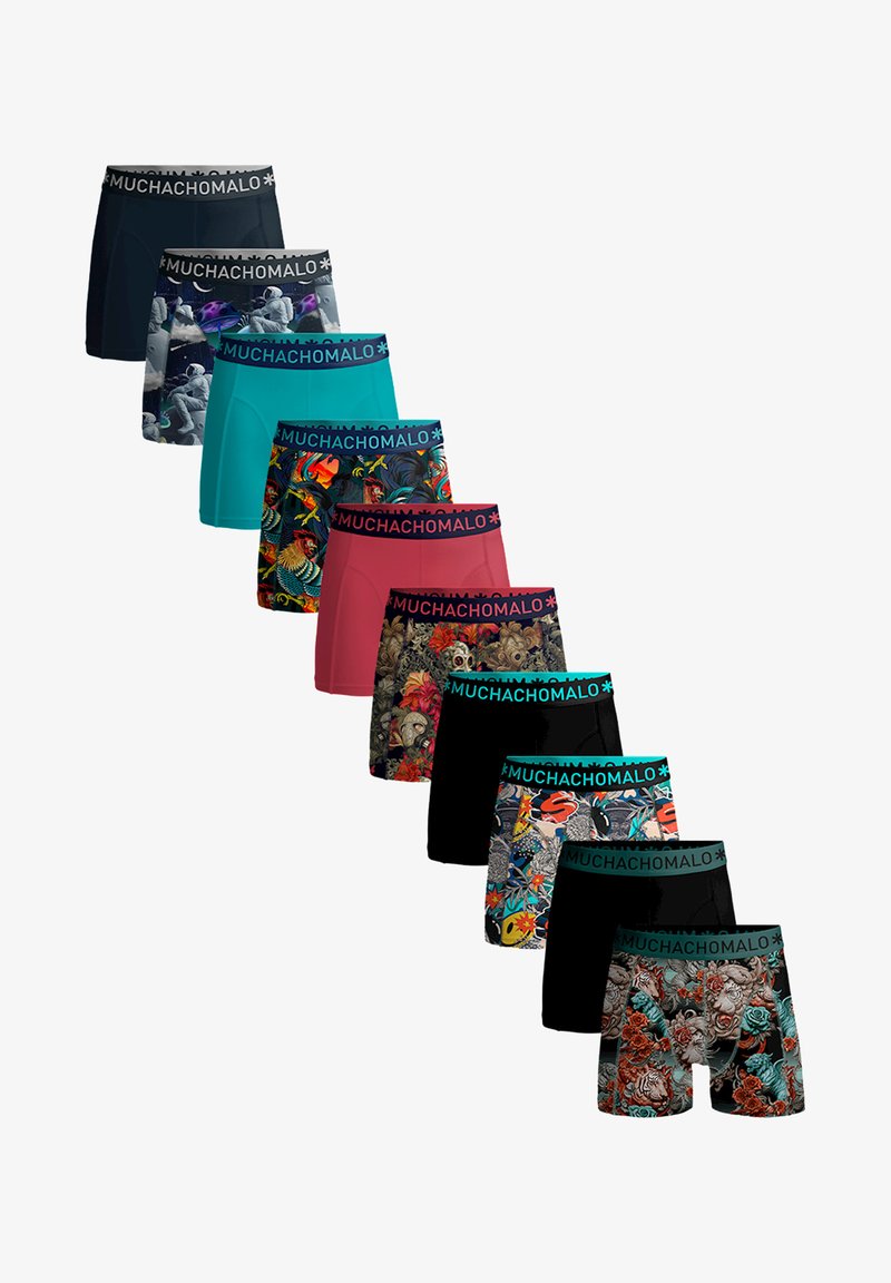 MUCHACHOMALO 10-PACK - Kitsad bokserid - print/print/print/print/print/blue/blue/green/pink/black