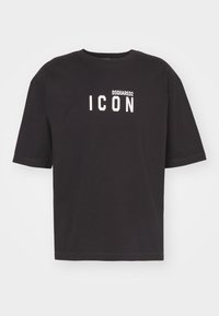 LOOSE FIT TEE - Print T-shirt - black