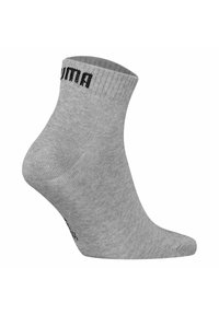 Puma UNISEX QUARTER 12ER PACK LOGO - Calcetines - grau schwarz weiß