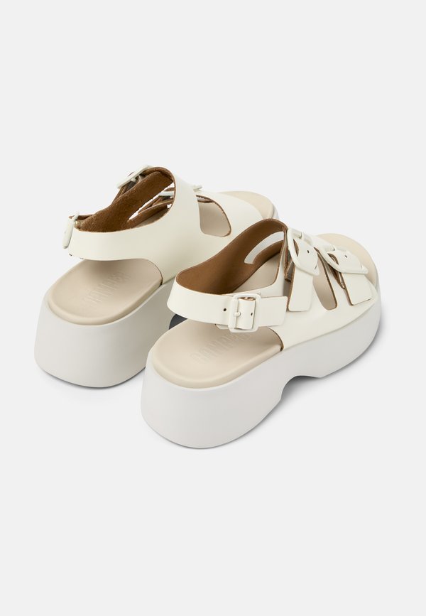 TASHA - Platform sandals - weiß natural3