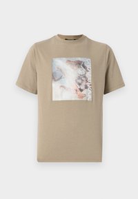 FLYER JEWELLERY PRINT - Print T-shirt - kaki
