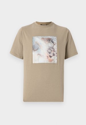 Roberto Cavalli FLYER JEWELLERY PRINT - T-shirt imprimé - kaki