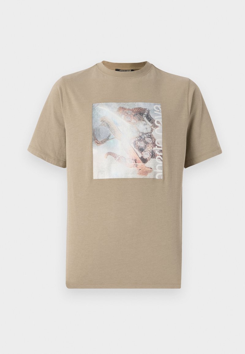 Roberto Cavalli T-shirt print kaki