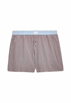 Marks & Spencer, TREND POPLIN CHECK PJ SHORT.. - Nattøj bukser - burgundy
